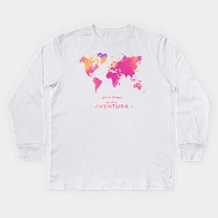 Ya es tiempo de otra aventura Kids Long Sleeve T-Shirt